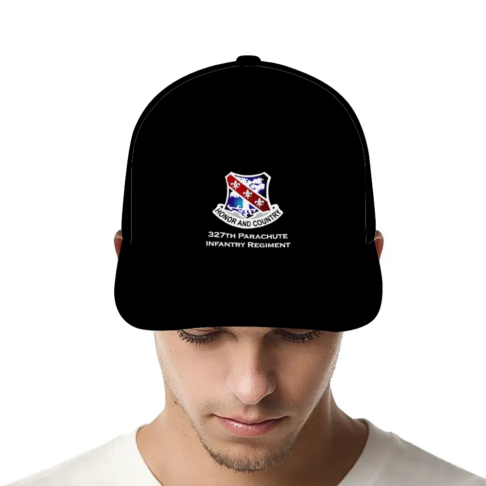 327th Parachute Infantry Regiment AOP - DTG - Unisex Adjustable Curved Bill Baseball Hat
