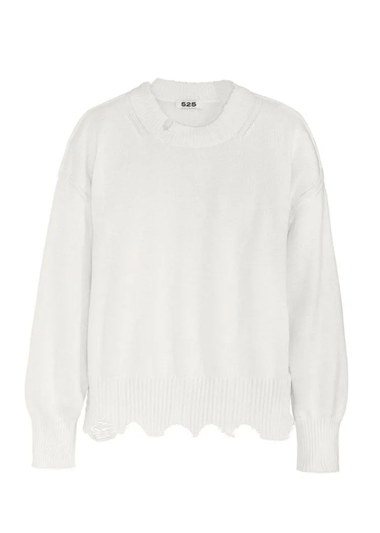 525 America Distressed Crew Pullover