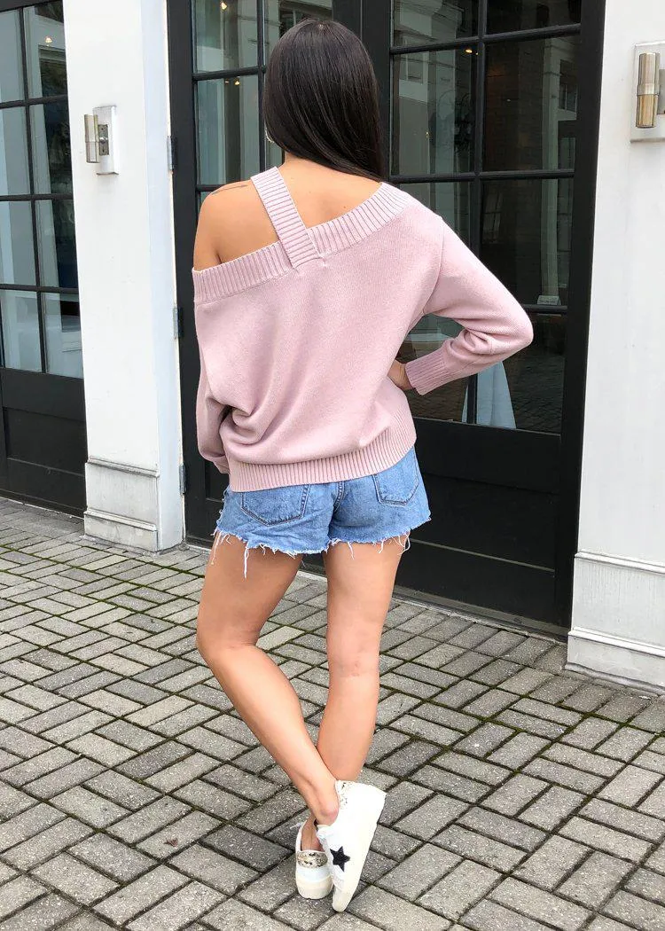 525 America Off Shoulder Pullover-Quartz ***FINAL SALE***