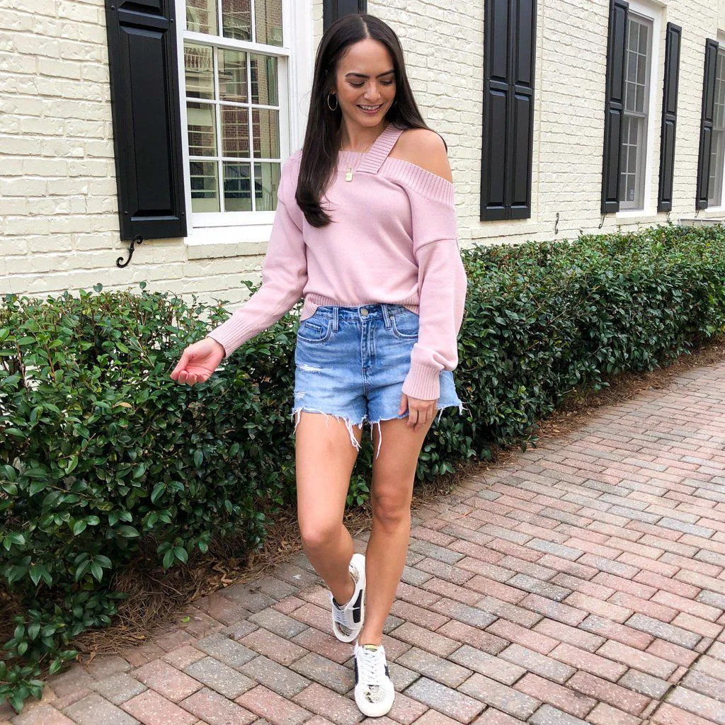 525 America Off Shoulder Pullover-Quartz ***FINAL SALE***