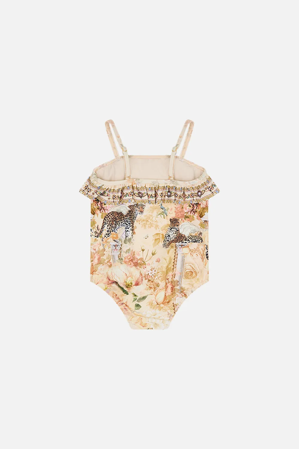 BABIES ONE PIECE WITH FRILL ADORNED IN ANTIQUITY