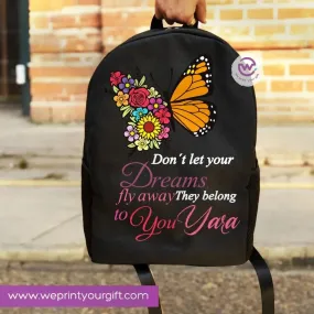 Backpack- English Inspirational quotes