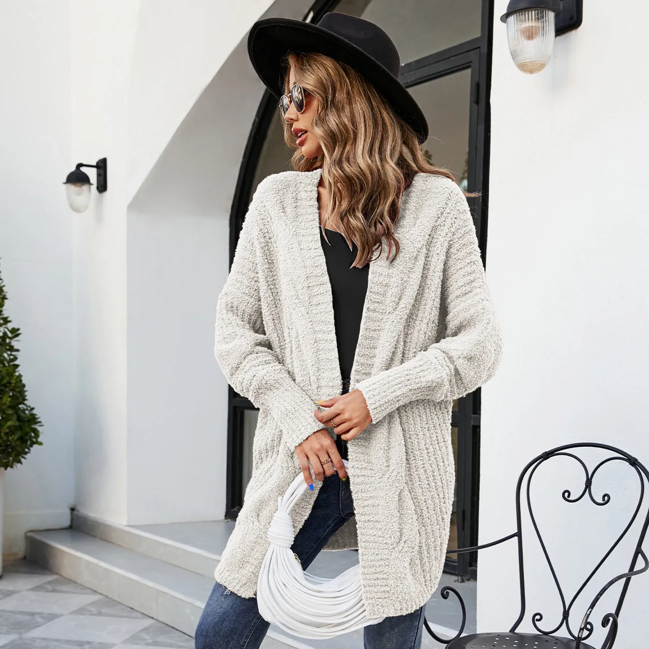 BerriesJam - Autumn and Winter New V-neck Knitting Cardigan