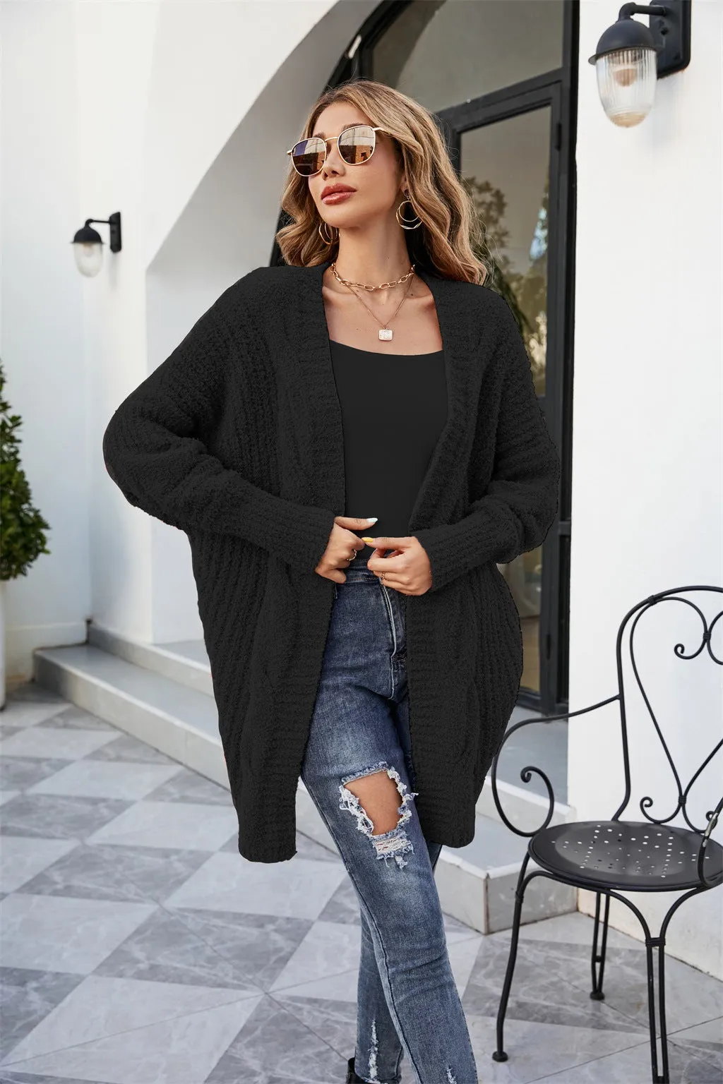 BerriesJam - Autumn and Winter New V-neck Knitting Cardigan