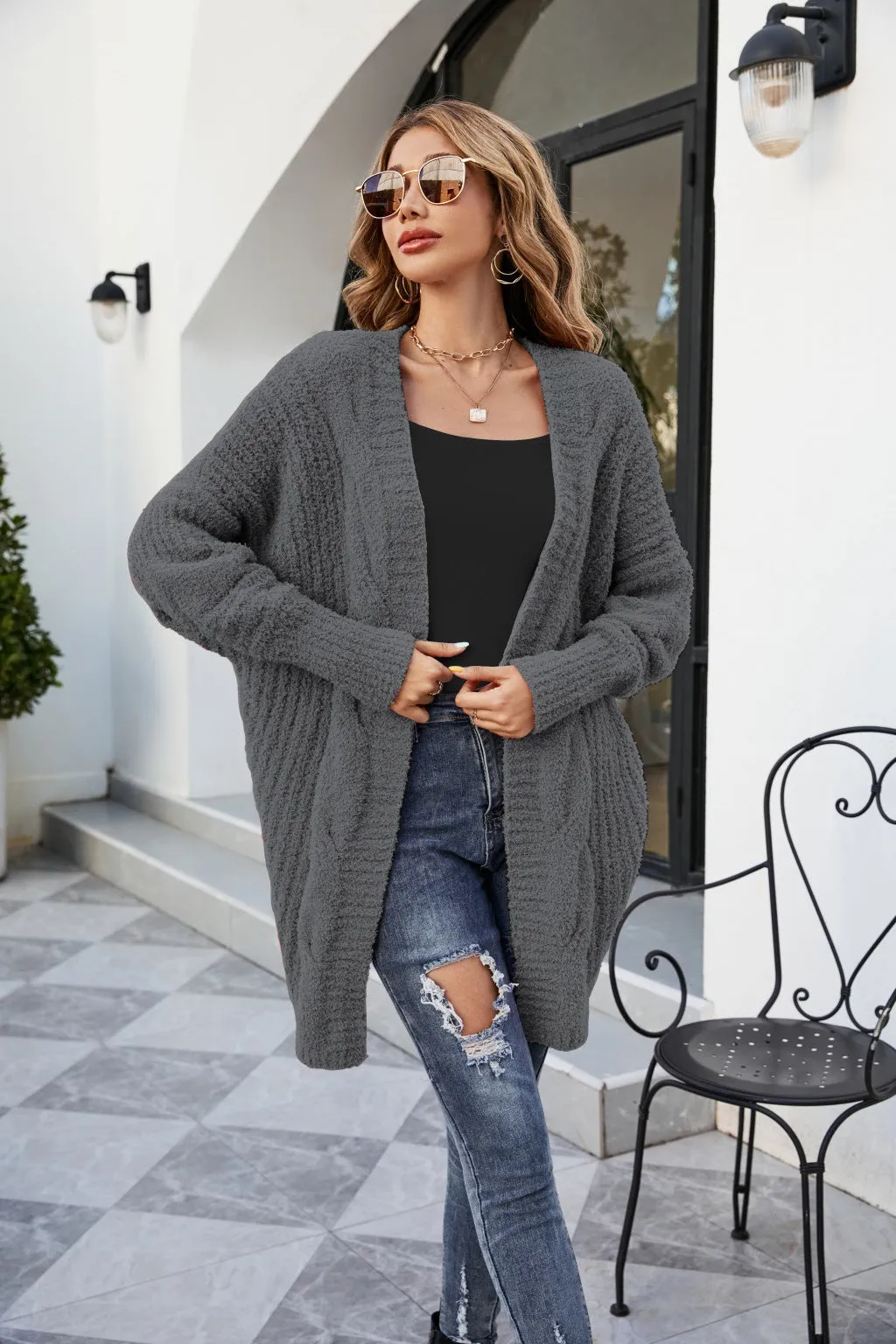 BerriesJam - Autumn and Winter New V-neck Knitting Cardigan