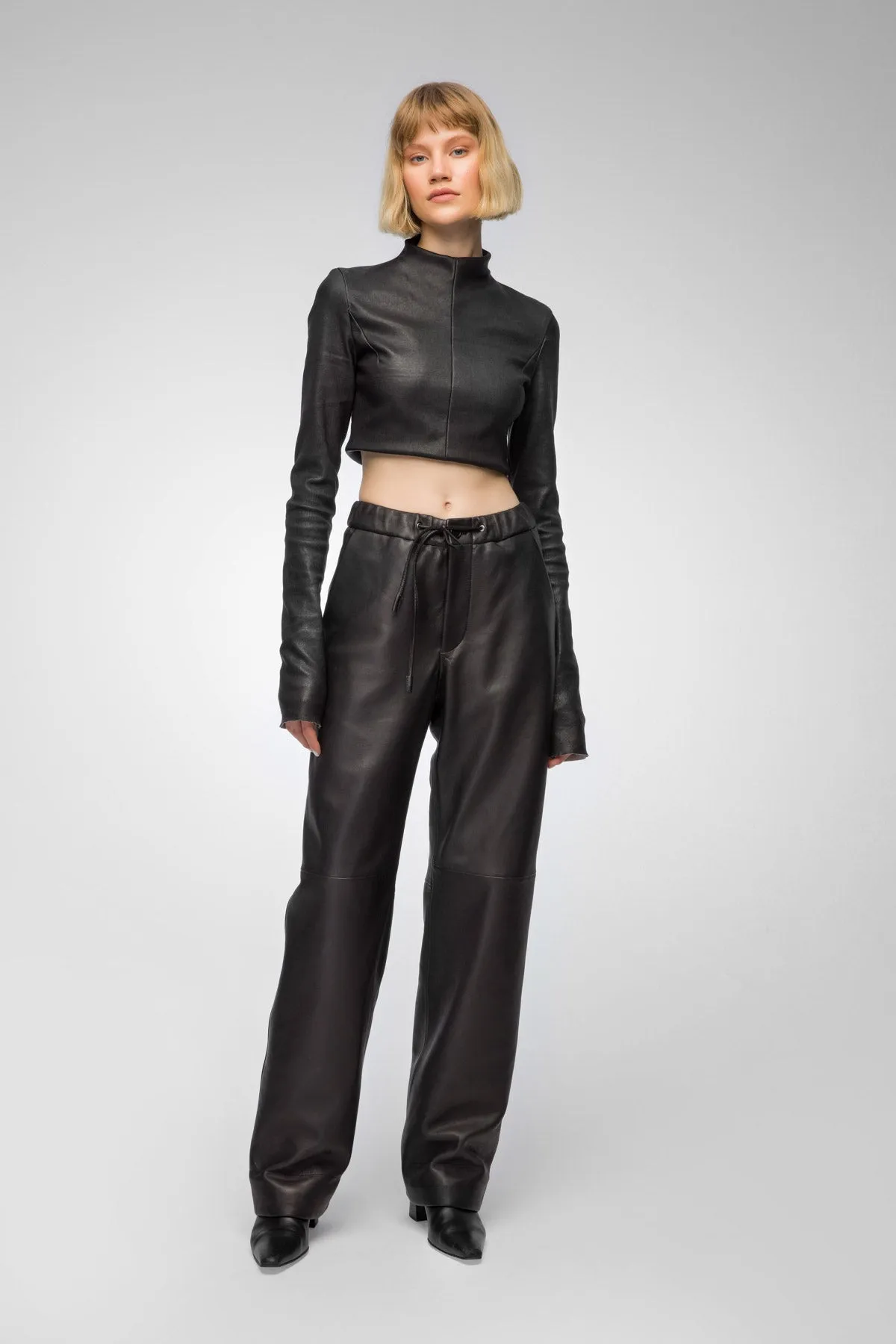 Black Leather Pant