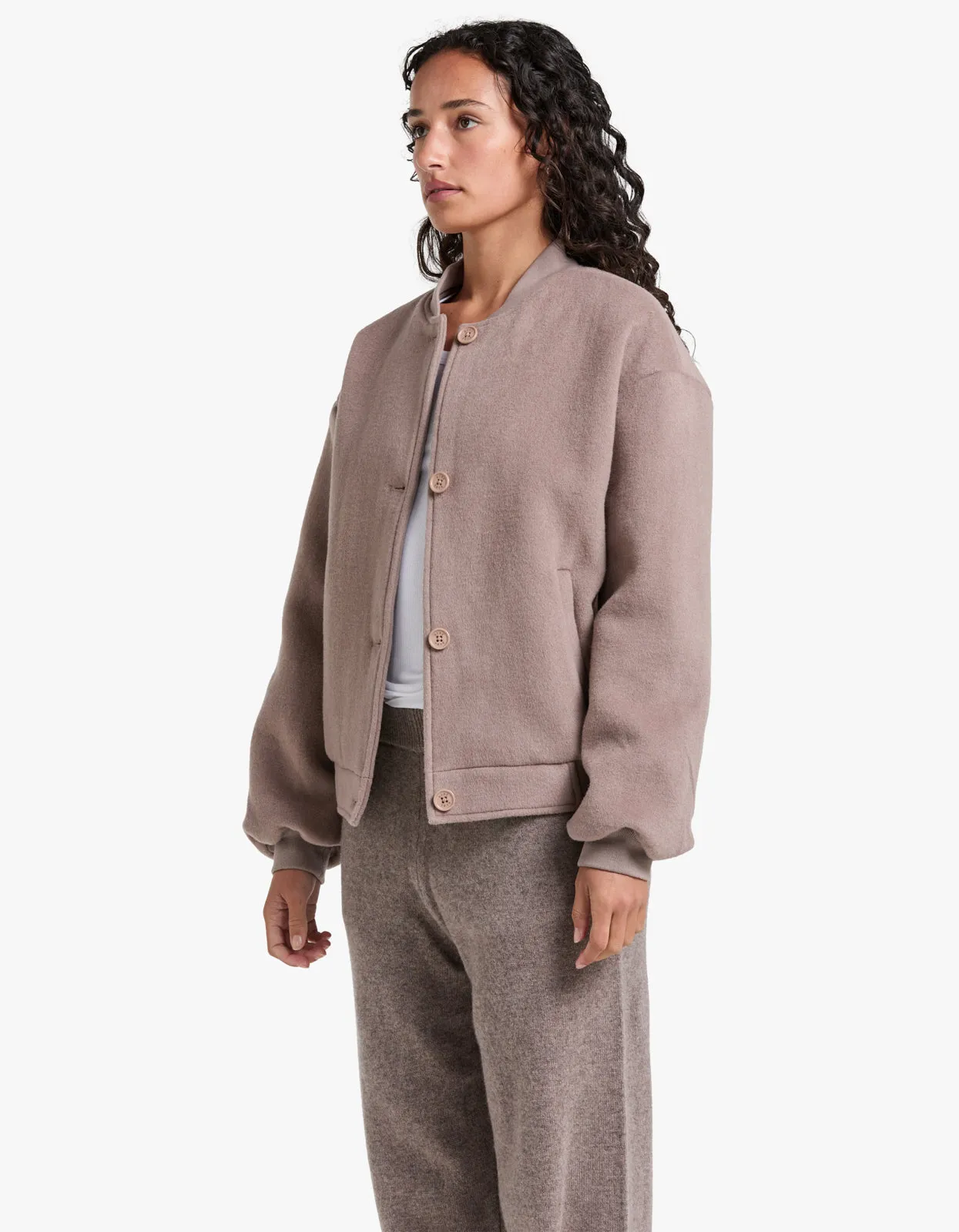 Bomber Jacket - Truffle
