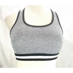 Bongo Junior's Cropped Athletic Tank Top Wire Free Sports Bra MEDIUM Gray