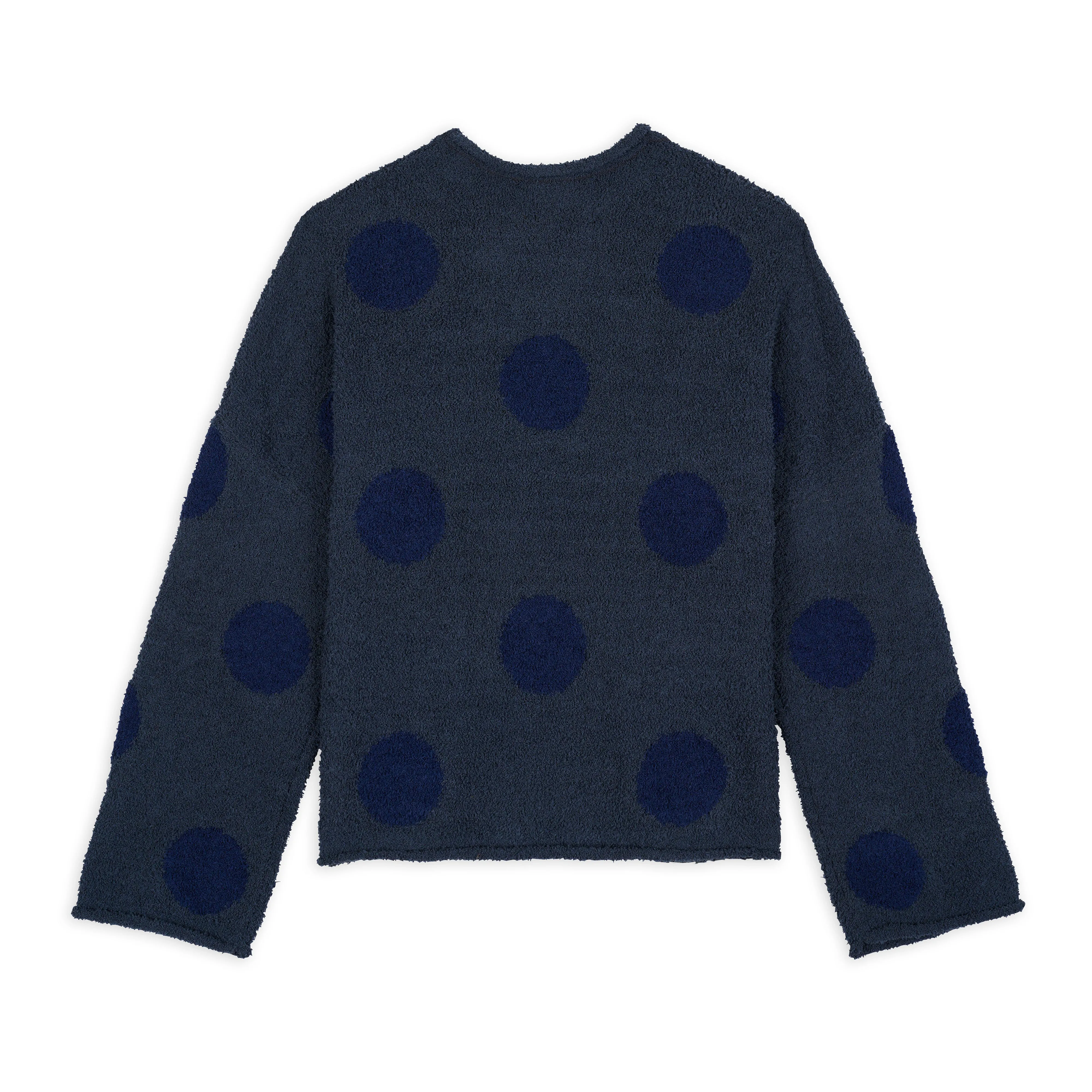 Brain Dead - Men's Teddy Fur Dot Knit Sweater - (Navy)