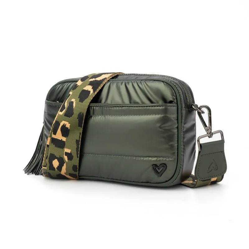Brooklin Puffer Crossbody Bags - Olive