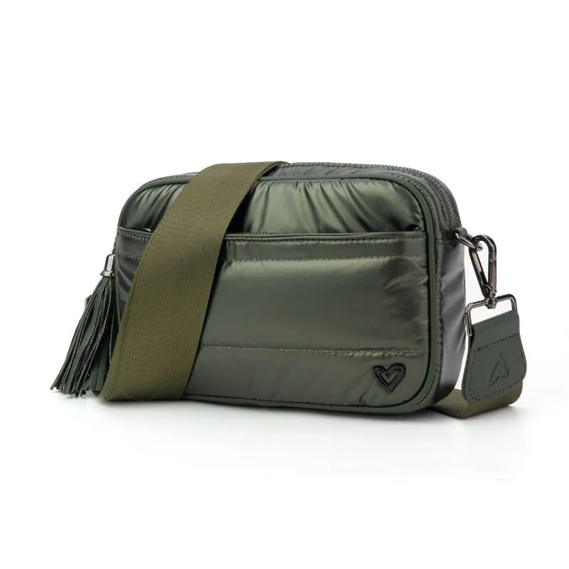 Brooklin Puffer Crossbody Bags - Olive