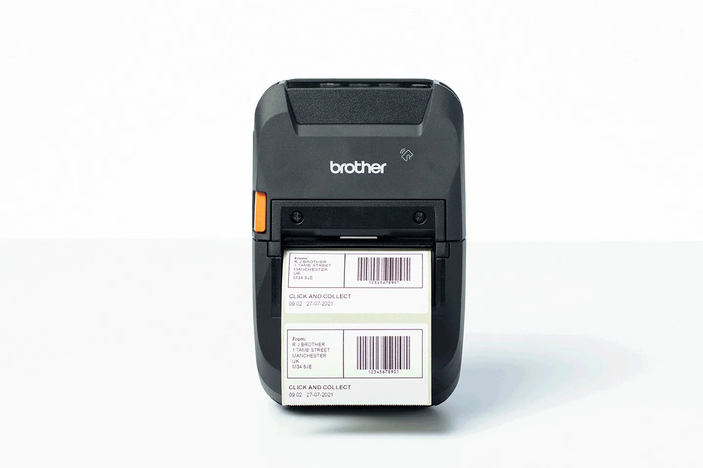 Brother RJ3230BL label printer Direct thermal 203 x 203 DPI 127 mm/sec Wireless Wi-Fi Bluetooth