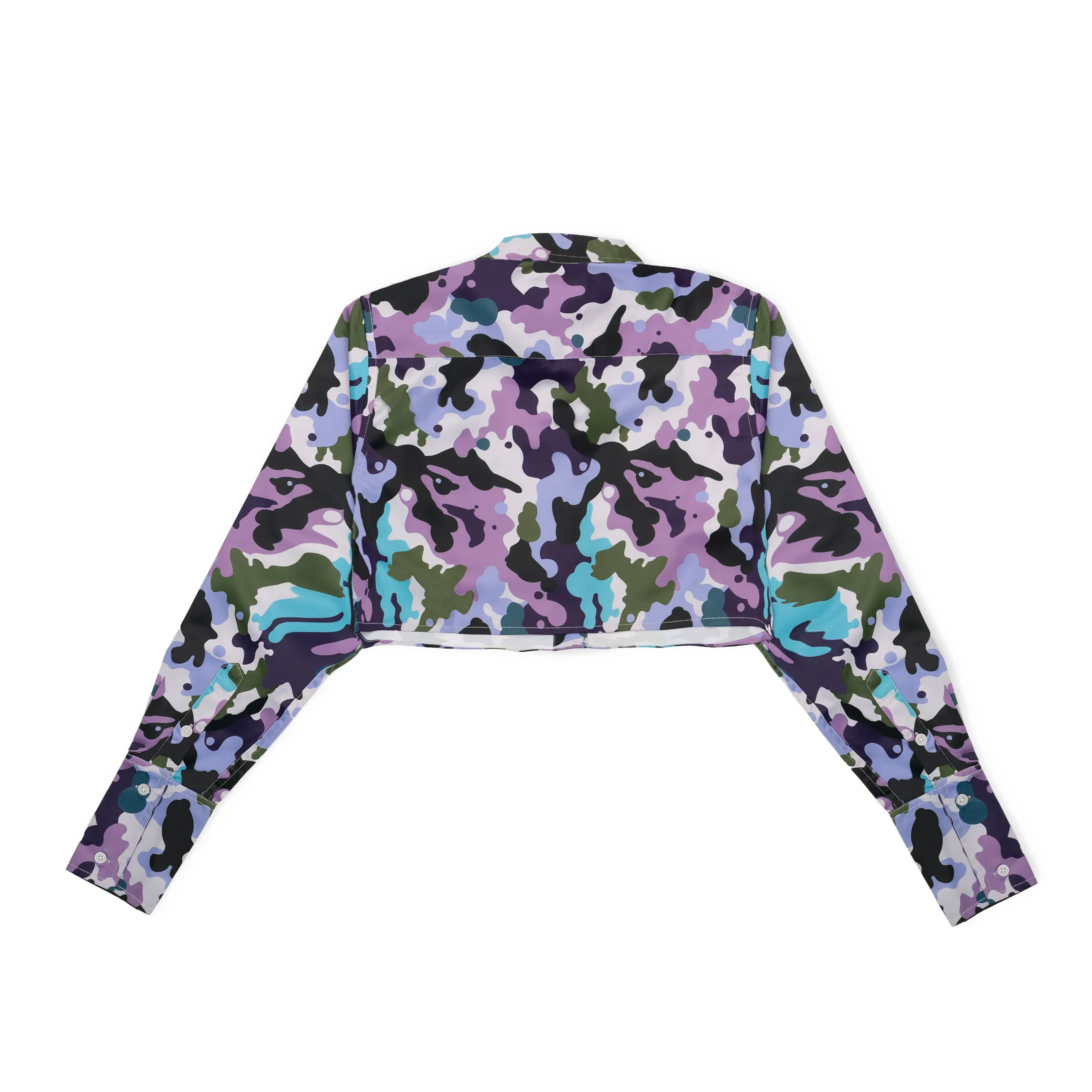 Bubblegum Camo Cropped Shirt
