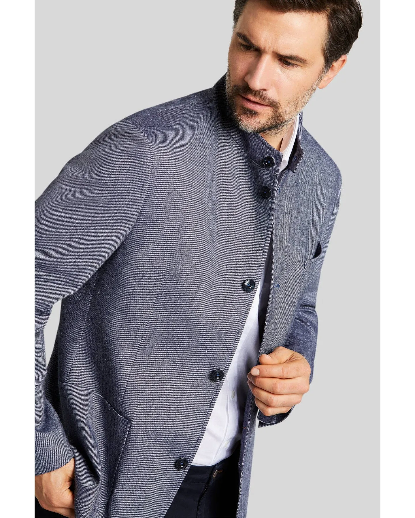 Bugatti - BAND COLLAR JACKET