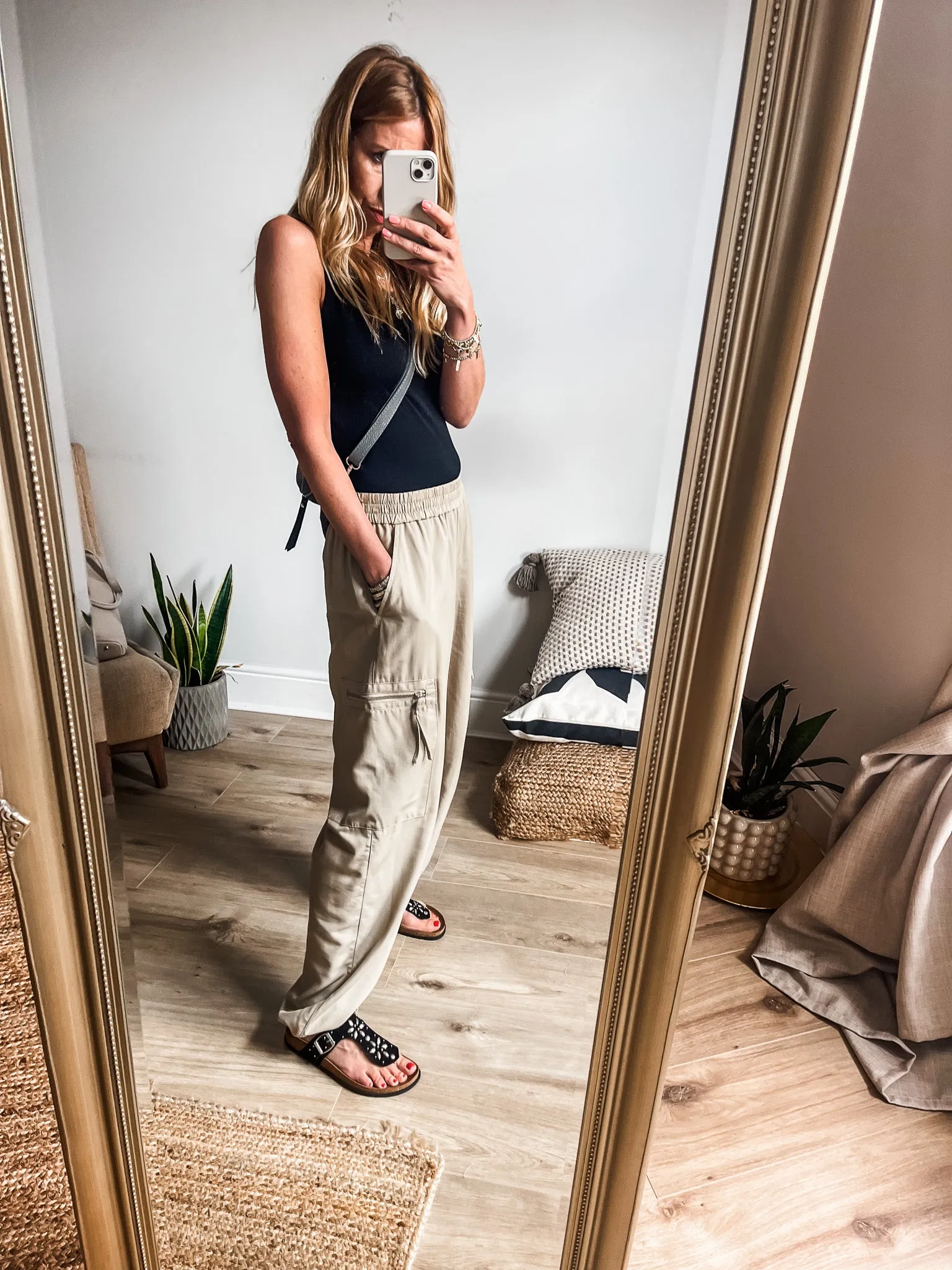 b.young Dimsa Wide Leg Cargo Trousers PREMIUM BRAND