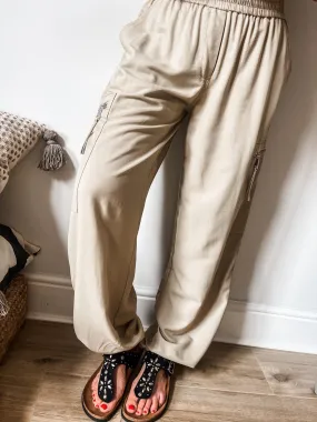 b.young Dimsa Wide Leg Cargo Trousers PREMIUM BRAND