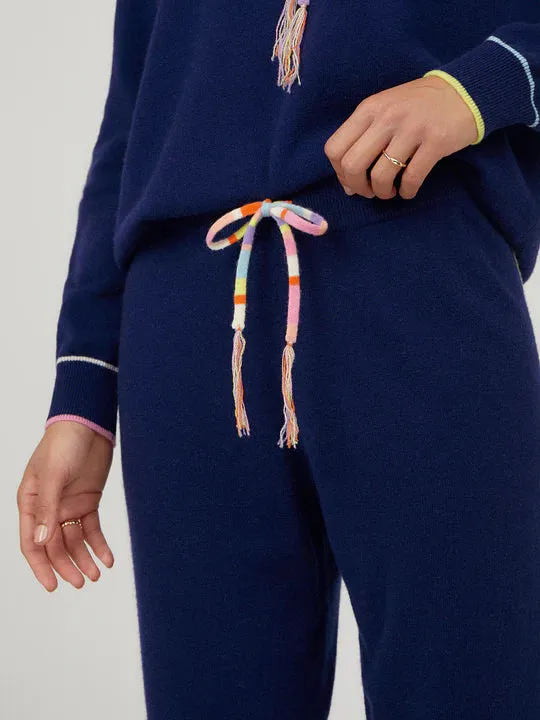 CC Louella Navy Multi Piped Pants