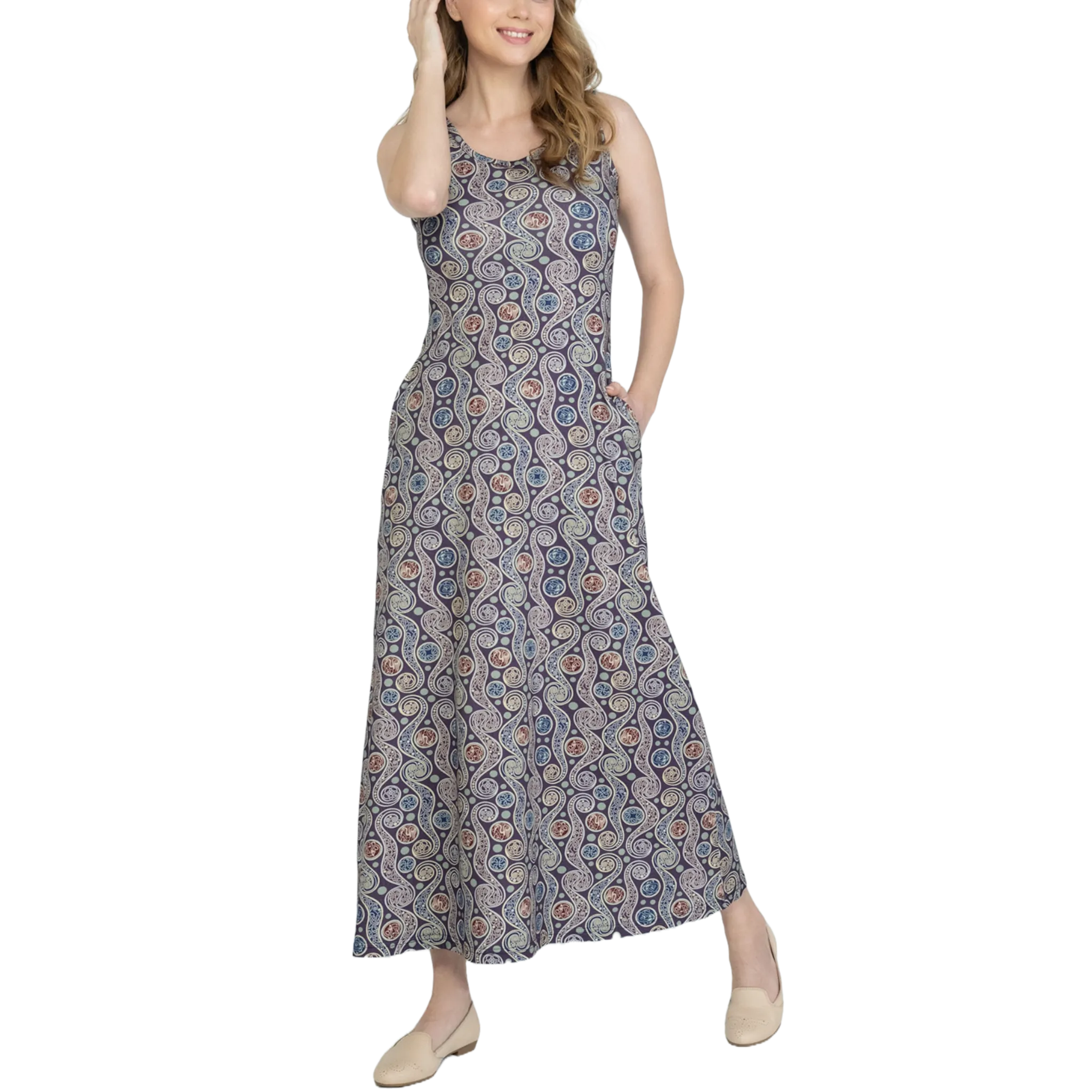 Celtic Paisley Maxi Dress