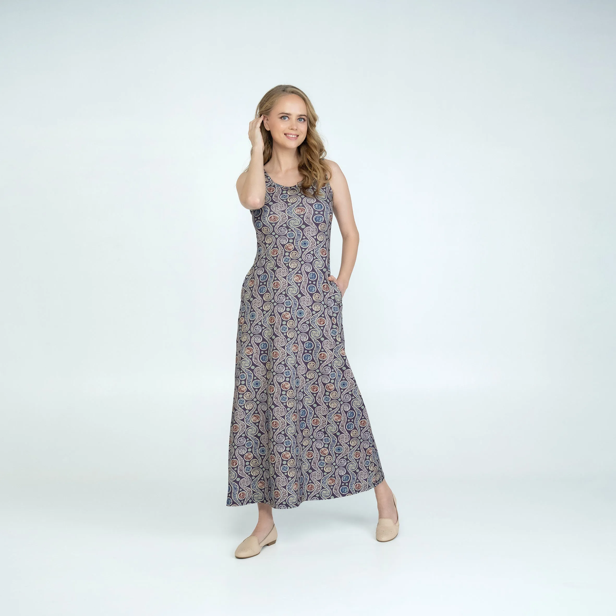 Celtic Paisley Maxi Dress