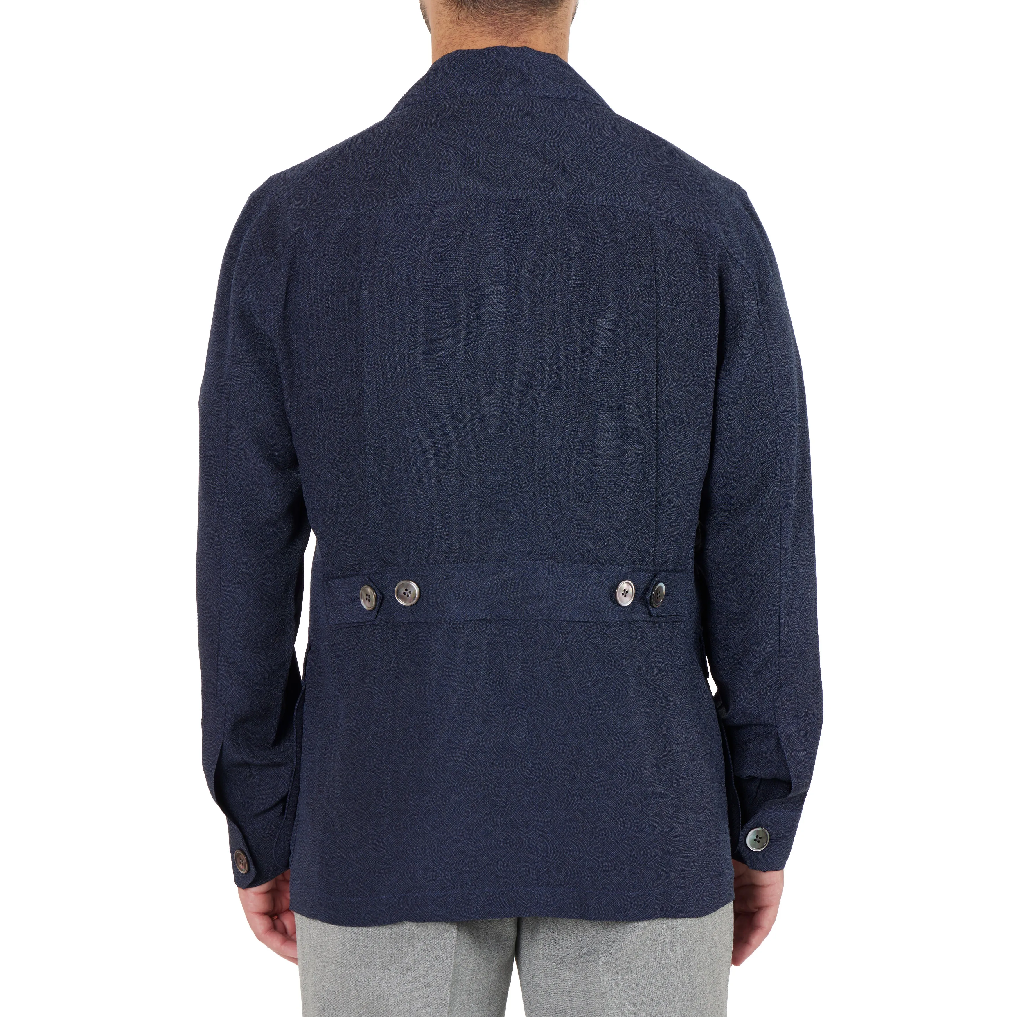 Chirimen Kimono Silk Safari Jacket II