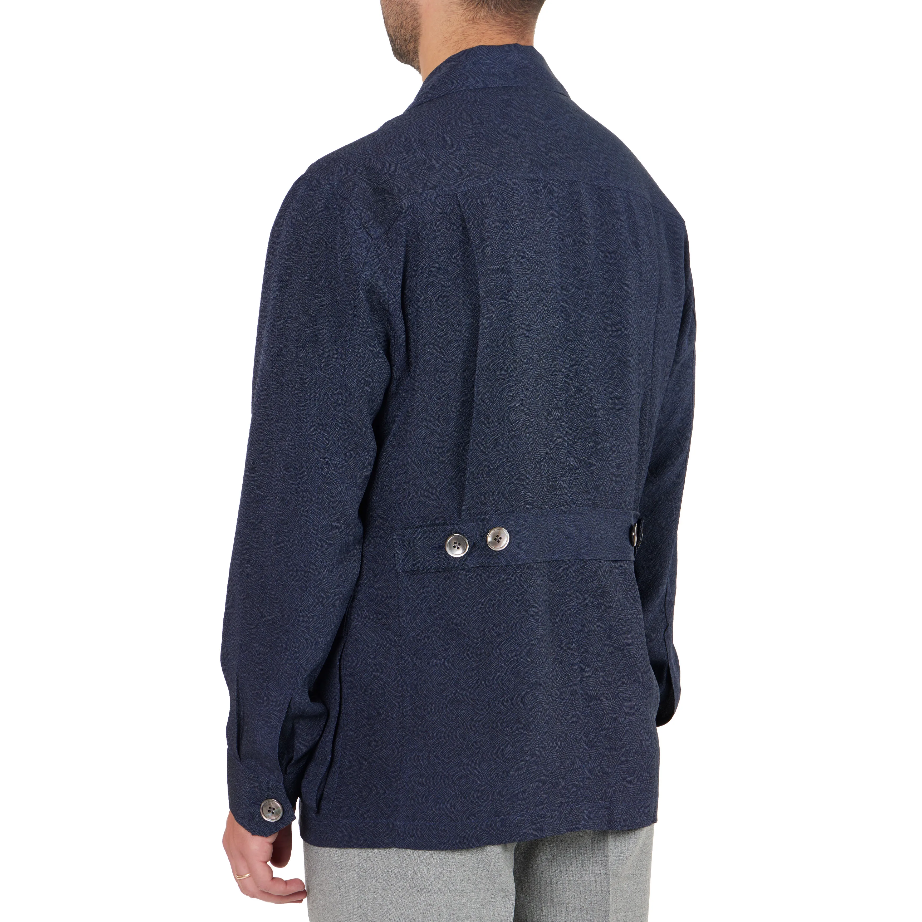 Chirimen Kimono Silk Safari Jacket II