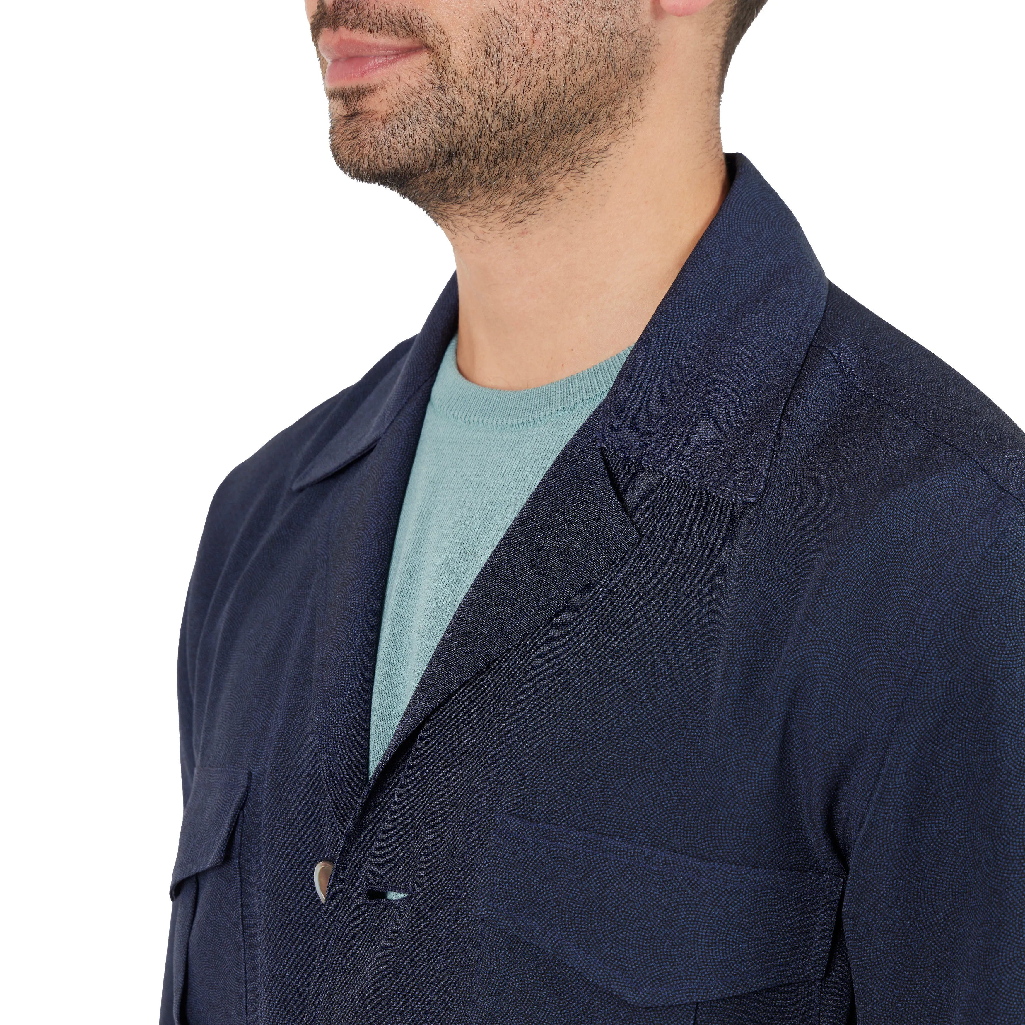 Chirimen Kimono Silk Safari Jacket II