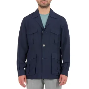 Chirimen Kimono Silk Safari Jacket II