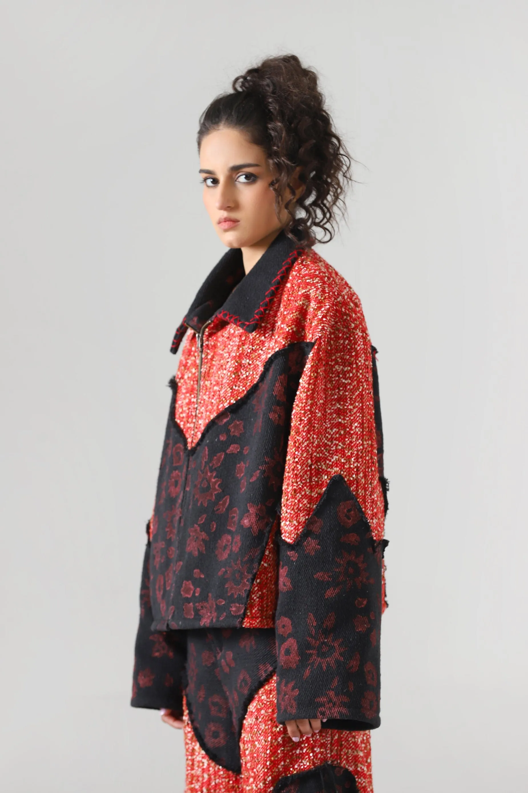 CO-ORD HANDWOVEN JACKET