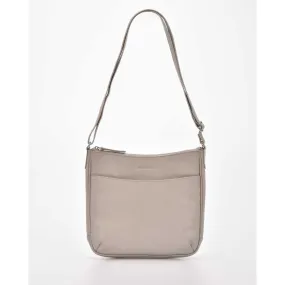 COBB & CO Burwood RFID Protective Leather Crossbody Taupe