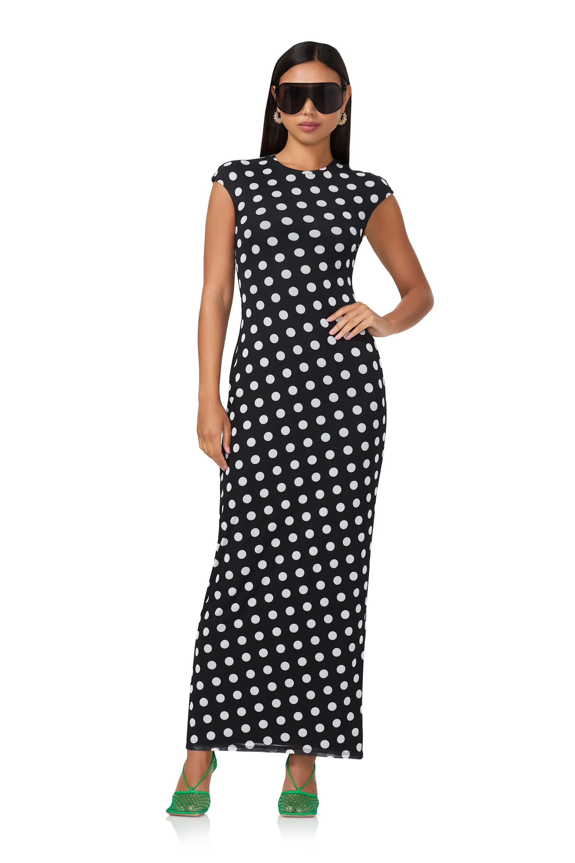 Cody Maxi Dress - Diagonal Dot