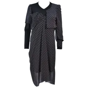 COMME DES GARÇONS Black and White Polka Dot Dress Size S