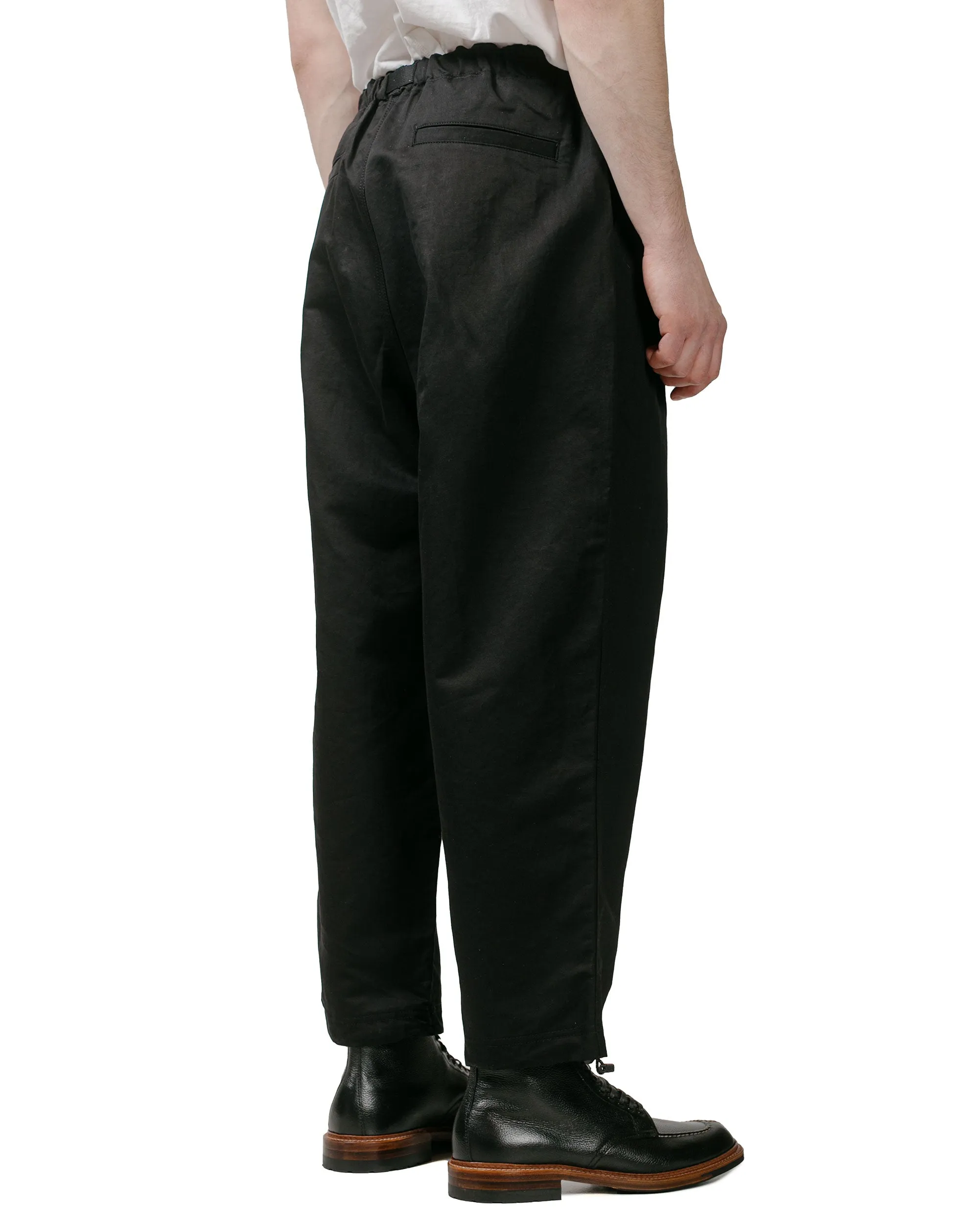 Comme des Garçons HOMME Cotton Linen Pleated Pants Black