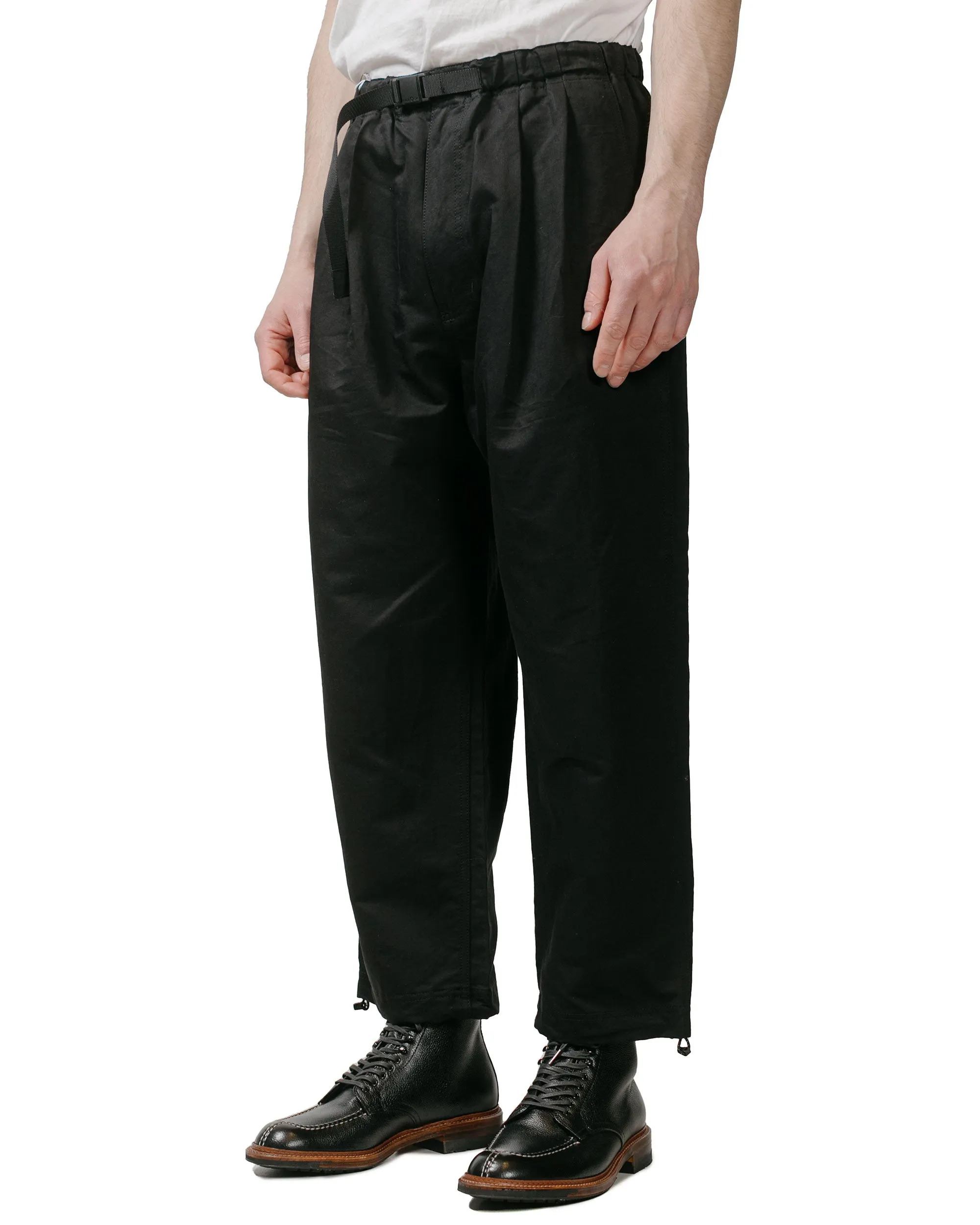 Comme des Garçons HOMME Cotton Linen Pleated Pants Black