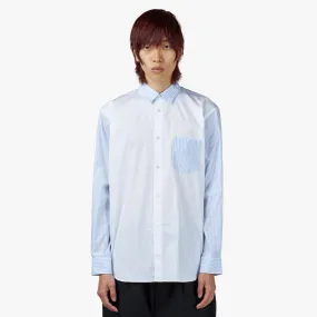 COMME des GARÇONS SHIRT Yarn Dyed Poplin Shirt / White