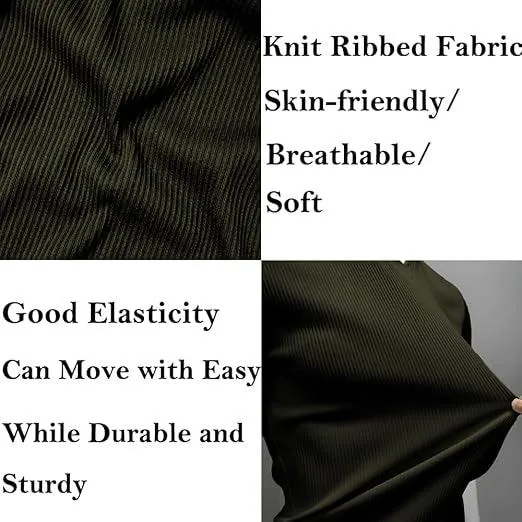 Cotton Knitted Half Sleeves T-Shirt Olive