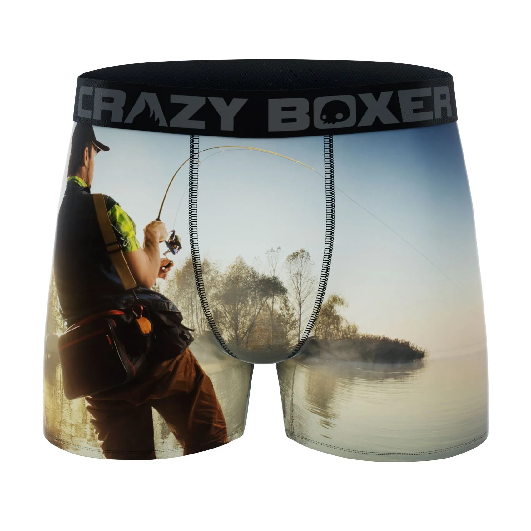 CRAZYBOXER All Star Fish Grizzly Men's Boxer Briefs (2 pack)