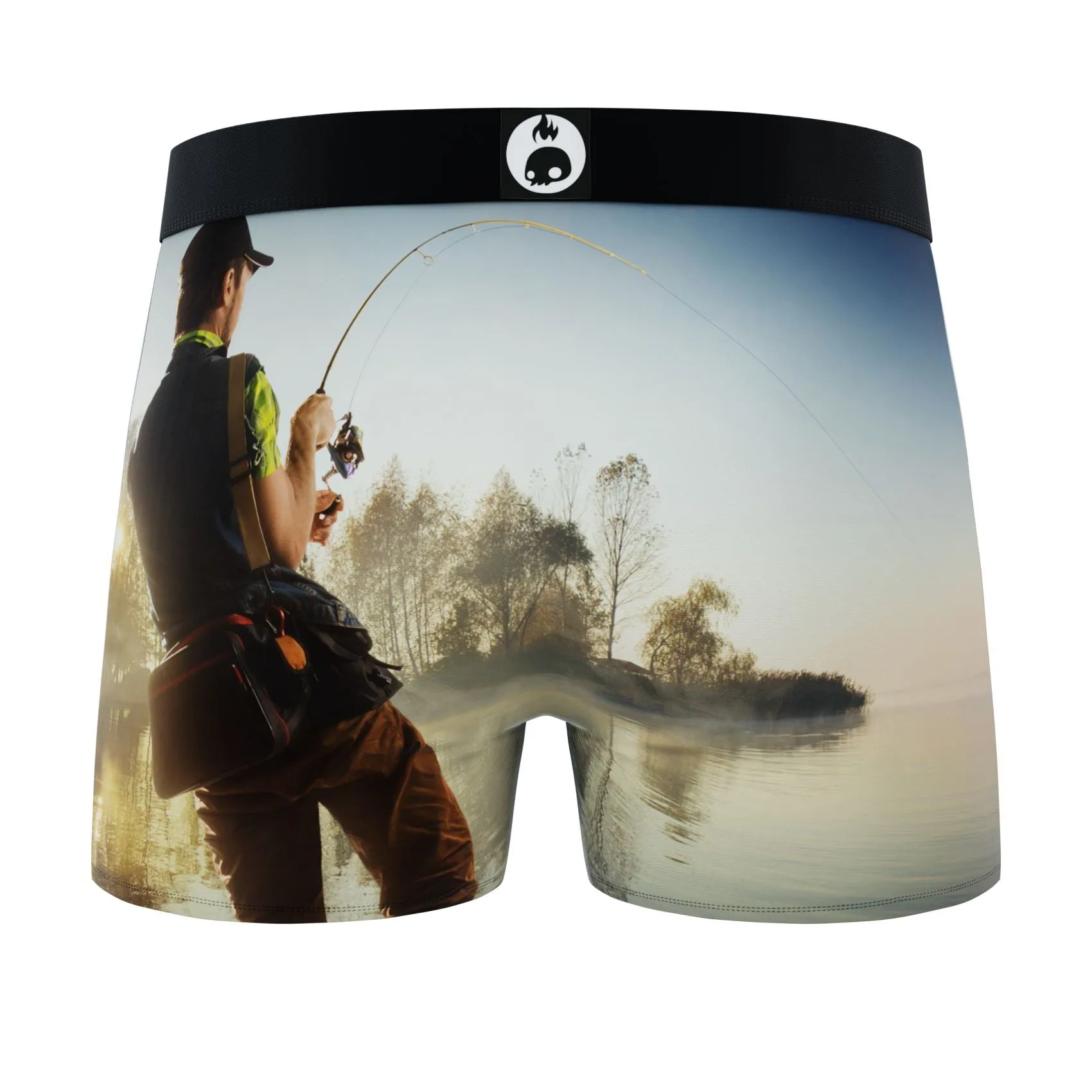 CRAZYBOXER All Star Fish Grizzly Men's Boxer Briefs (2 pack)