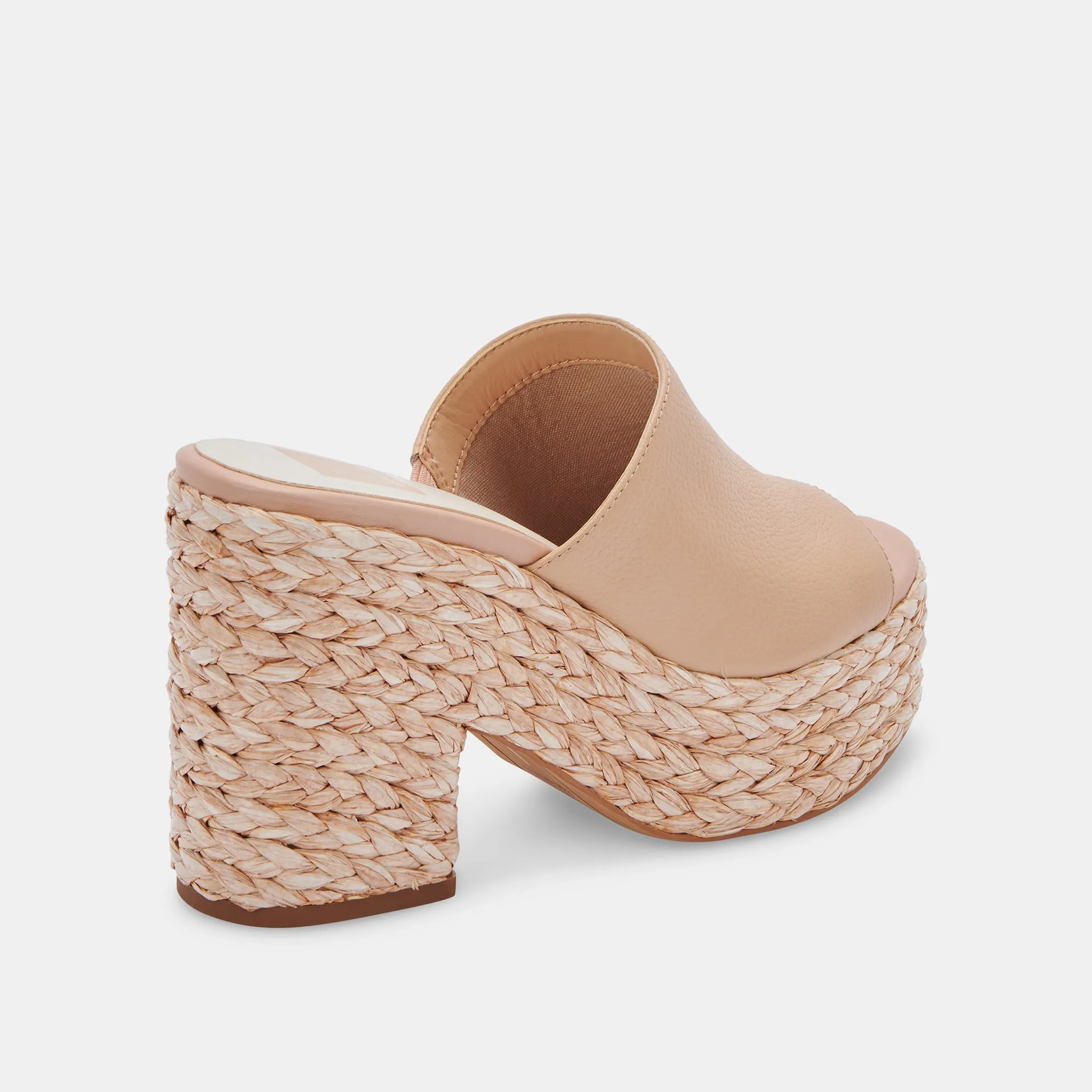 ELORA HEELS IN BLUSH LEATHER - re:vita