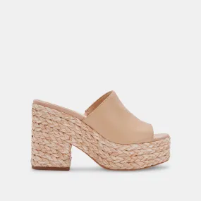 ELORA HEELS IN BLUSH LEATHER - re:vita