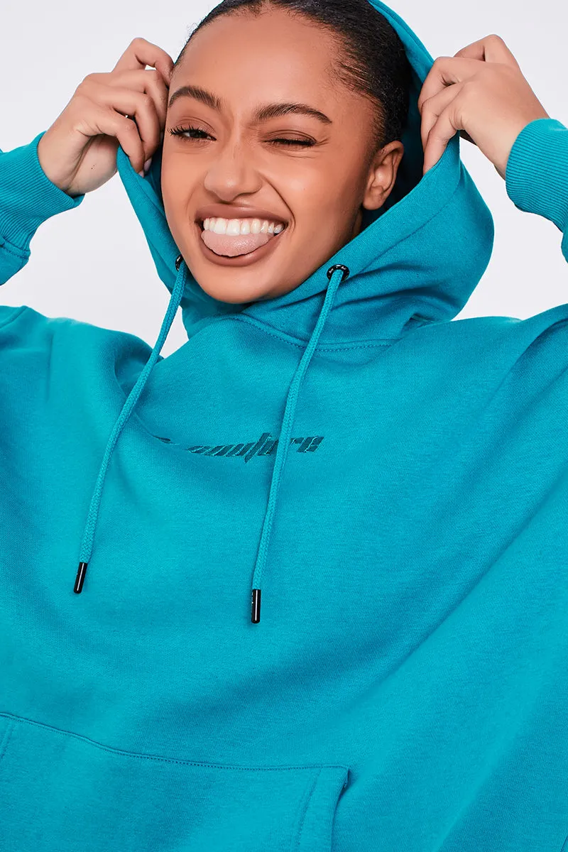 Essential Oversized Fleece Tracksuit - Algiers Blue