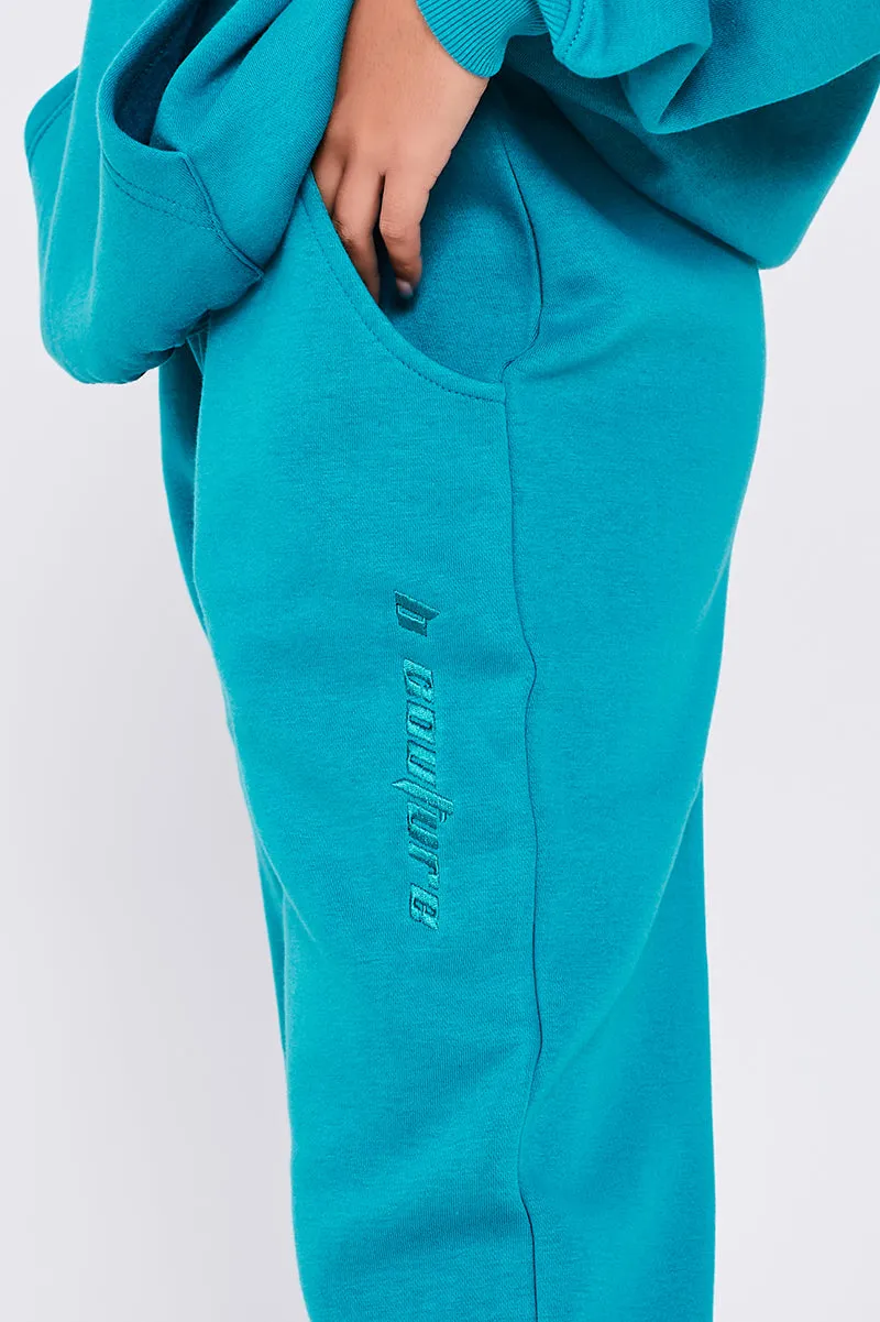 Essential Oversized Fleece Tracksuit - Algiers Blue