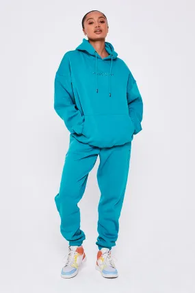 Essential Oversized Fleece Tracksuit - Algiers Blue