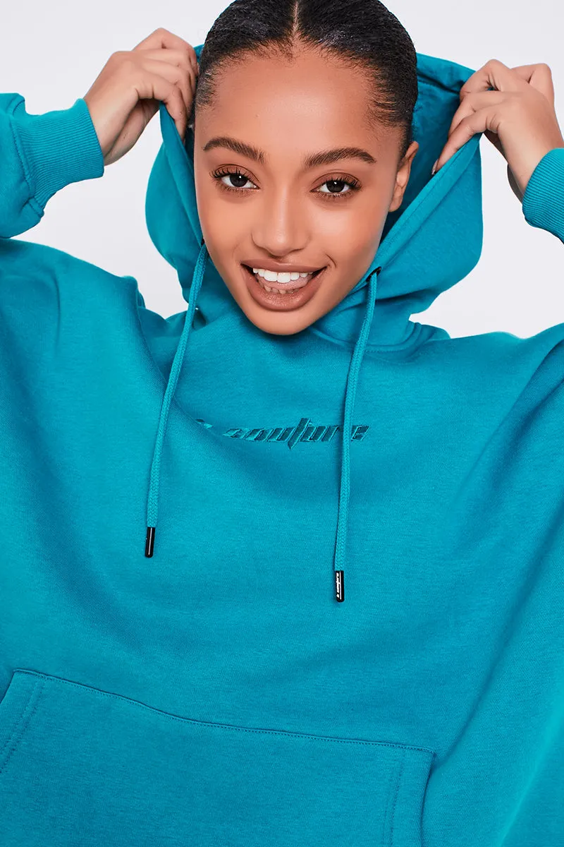 Essential Oversized Fleece Tracksuit - Algiers Blue