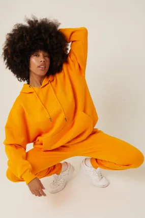 Essential Oversized Fleece Tracksuit - Peach