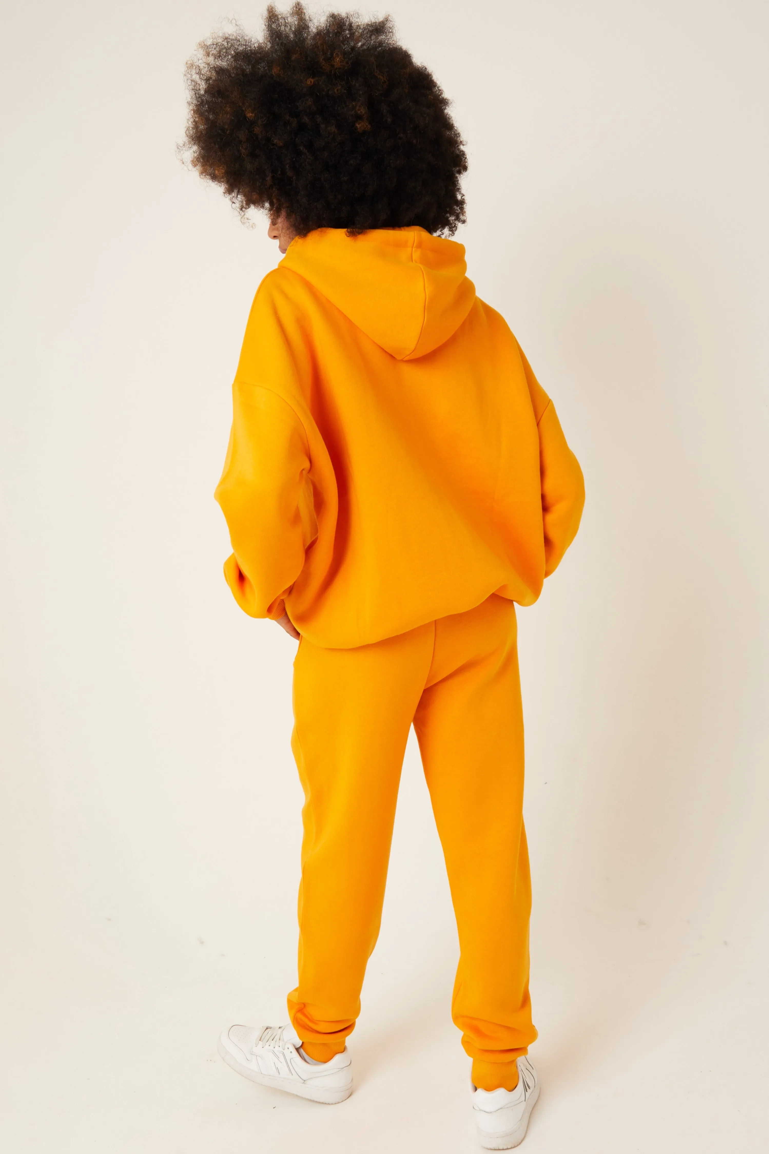 Essential Oversized Fleece Tracksuit - Peach