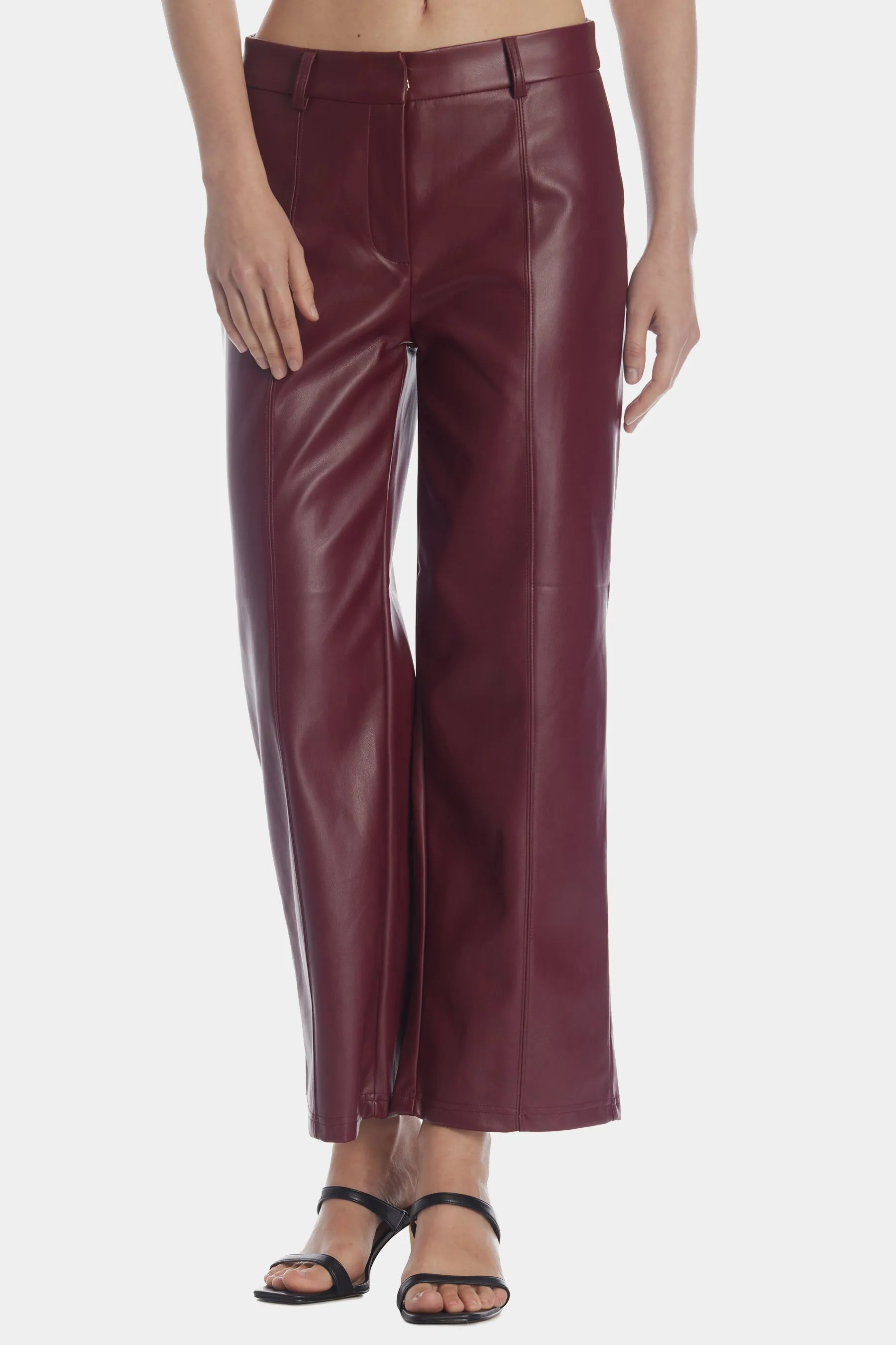 Faux Leather Trouser Pants