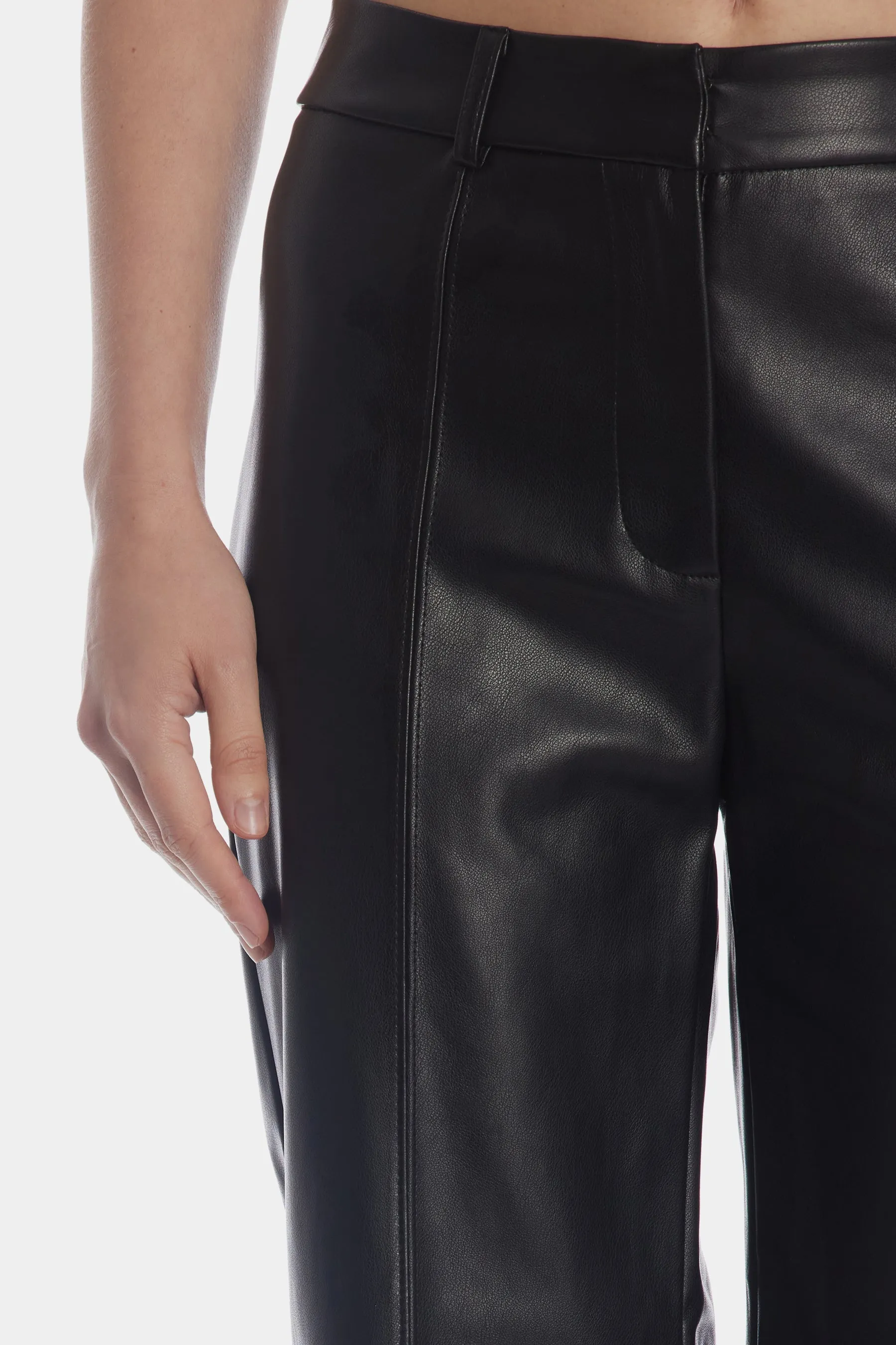 Faux Leather Trouser Pants