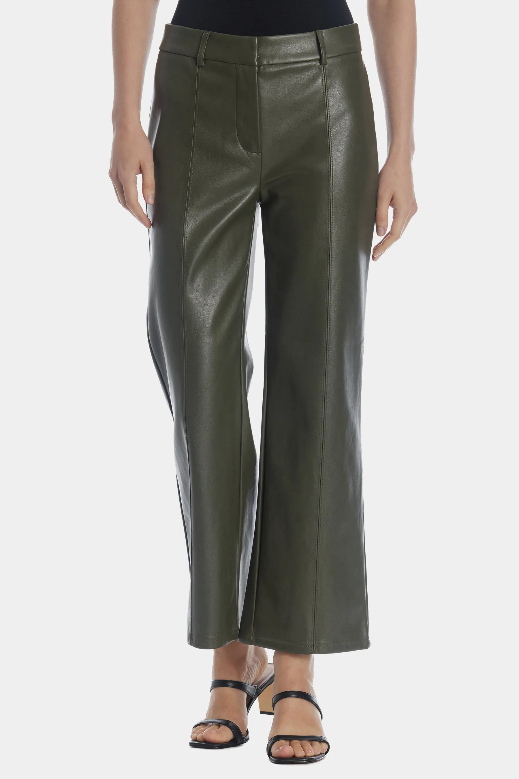 Faux Leather Trouser Pants