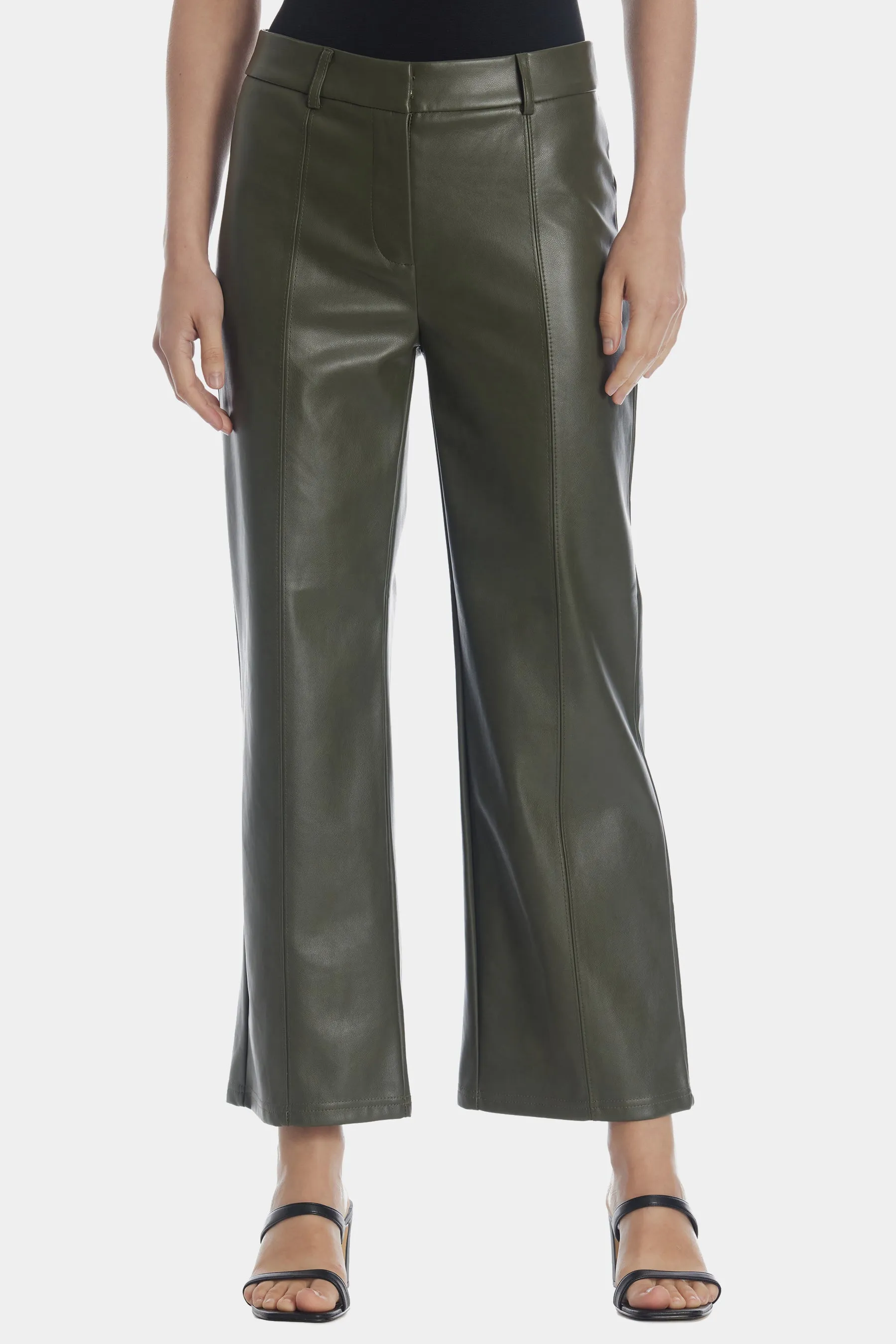 Faux Leather Trouser Pants
