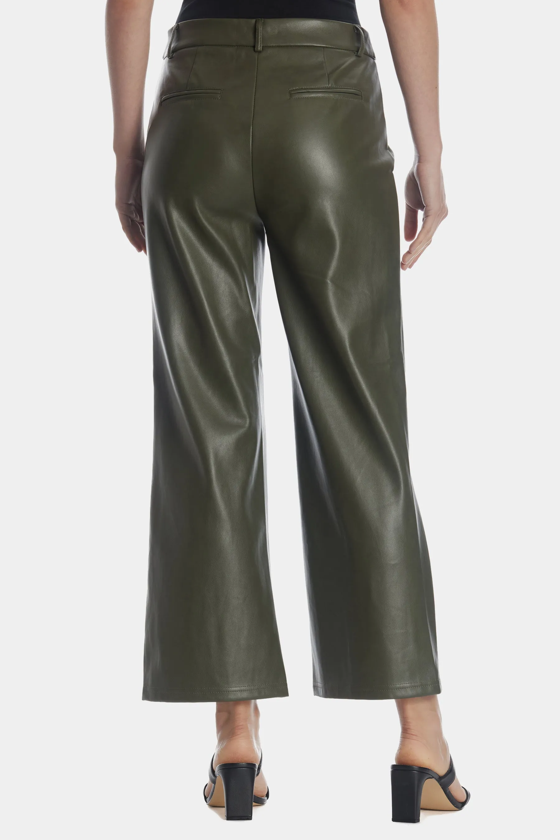 Faux Leather Trouser Pants